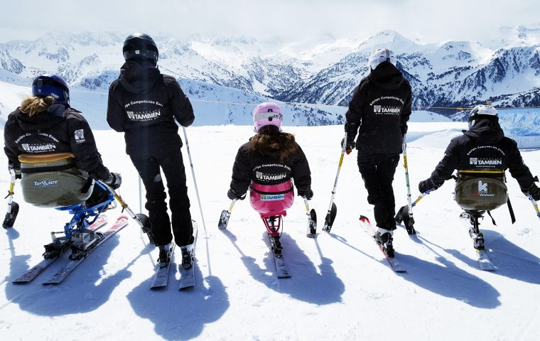 El Equipo de Competición de Esquí Alpino Adaptado de la Fundación También participa en la primera prueba de Copa de España, la gran cita en Baqueira Beret que abre la temporada