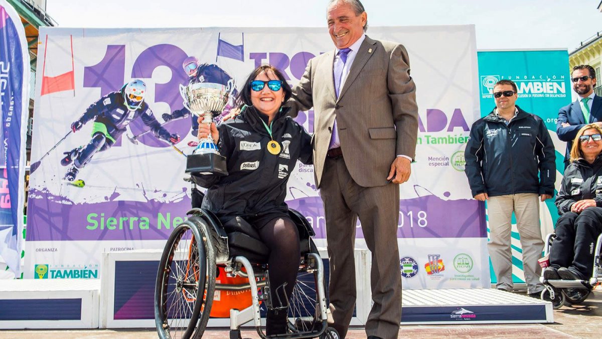 Mariluz del Río, ganadora del Campeonato de Andalucía en mujer silla.
