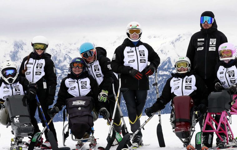 El Equipo Fundación También Competición Esquí & Snowboard durante el Campeonato de España 2019 en Baqueira