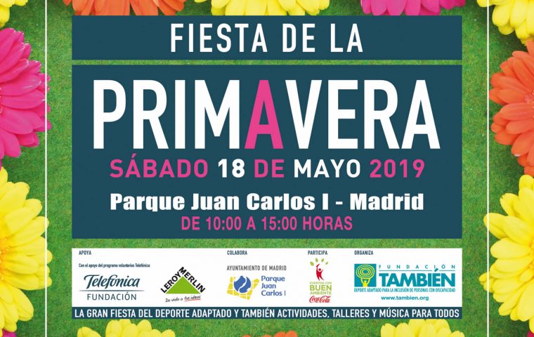 Cartel de la Fiesta de Primavera 2019 de la Fundación También