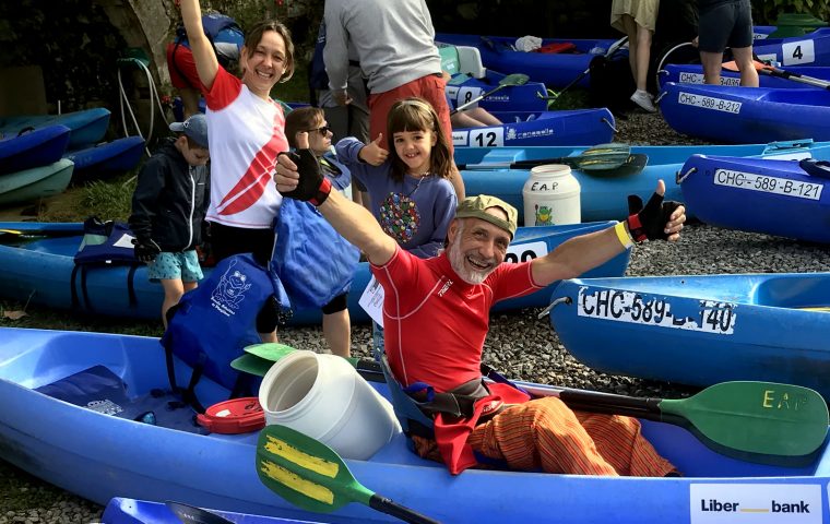 Fundación También participó en la XXVI edición del Descenso del Sella Adaptado