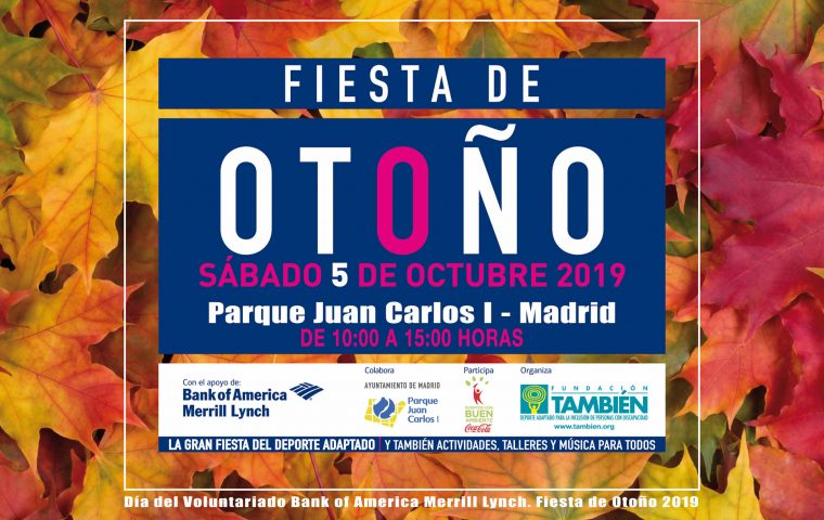 Cartel de la Fiesta de Otoño 2019 de la Fundación También