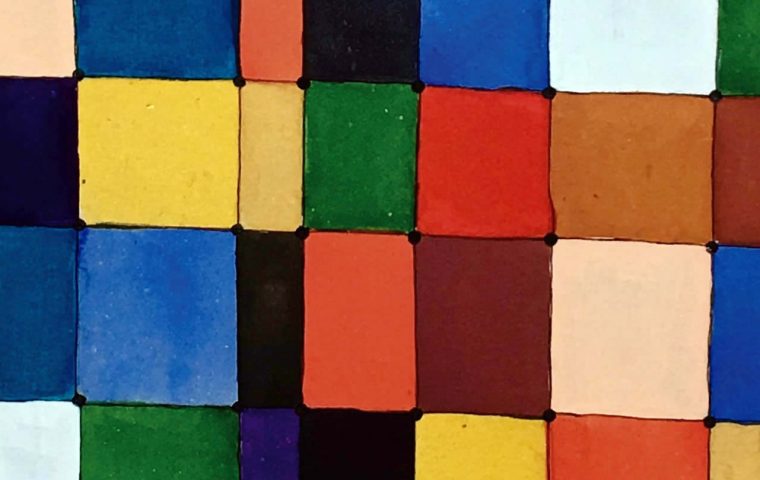 Cartel de la exposición "Acuarelas" de Gonzalo Peral a beneficio de la Fundación También