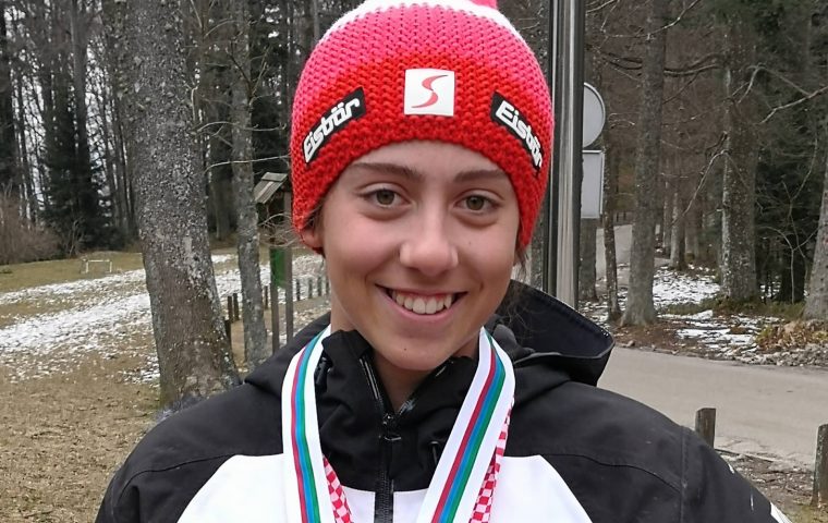 Audrey Pascual, campeona de Europa de Esquí Alpino.