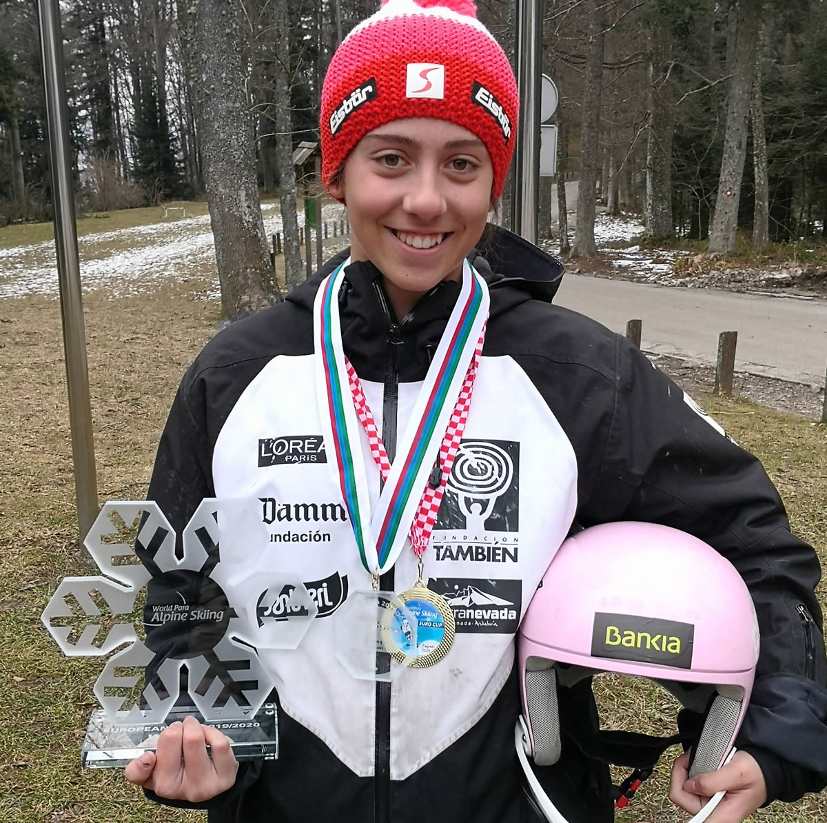 Audrey Pascual, integrante del Equipo Fundación También Competición Esquí & Snowboard Adaptado, campeona de Europa de Esquí Alpino.