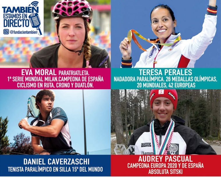 “También estamos en Directo”, nuestro programa de #InstagramLive, en mayo con deportistas de la talla de Teresa Perales, Eva Moral, Daniel Caverzaschi y Audrey Pascual.