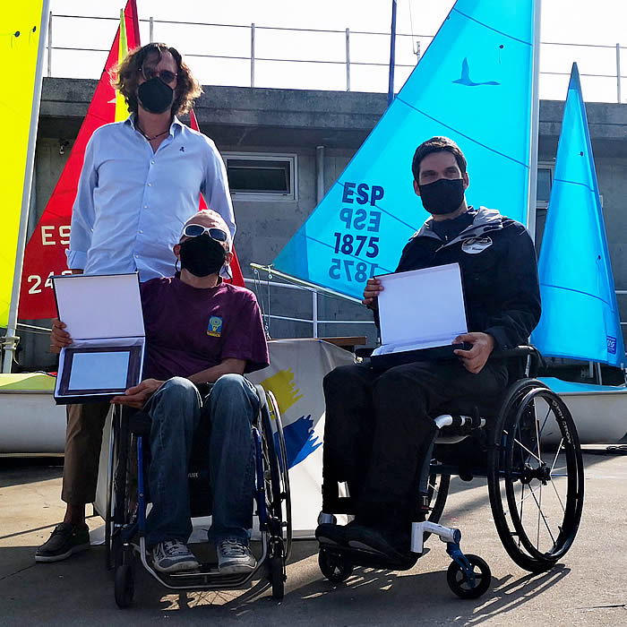 Gabriel Barroso y Agustín González, del Equipo de Vela Adaptada Fundación También, campeones en dobles de la Copa de España de Vela Categoría Hansa 303