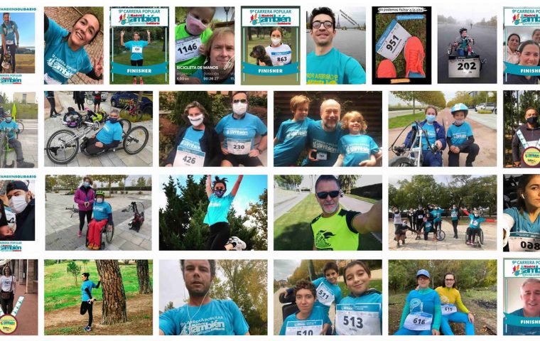 Protagonistas de la 9ª Carrera Popular Madrid También Solidario