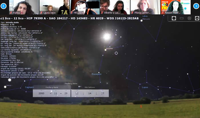 Taller de astronomía en la Fiesta de Otoño Bank of America Fundación También