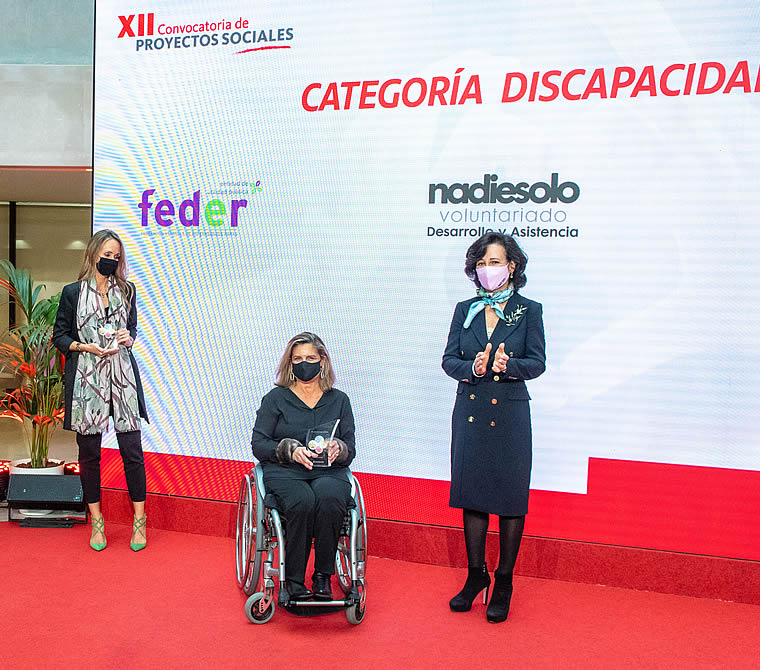Fundación También, galardonada en la XII Convocatoria de Proyectos Sociales "Euros de tu Nómina" Santander