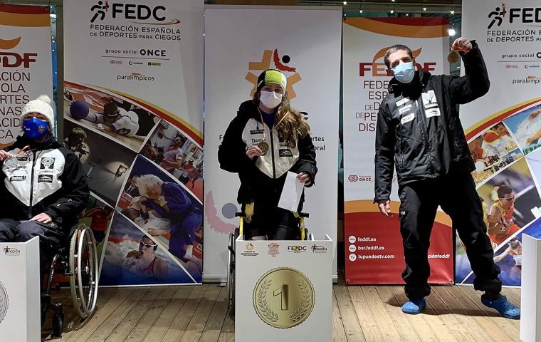 Podio Campeonato España de Esquí Adaptado 2020