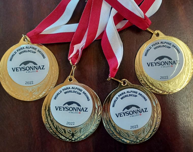 Audrey Pascual gana 4 Oros en la Copa de Europa en las especialidades de Gigante y Slalom.