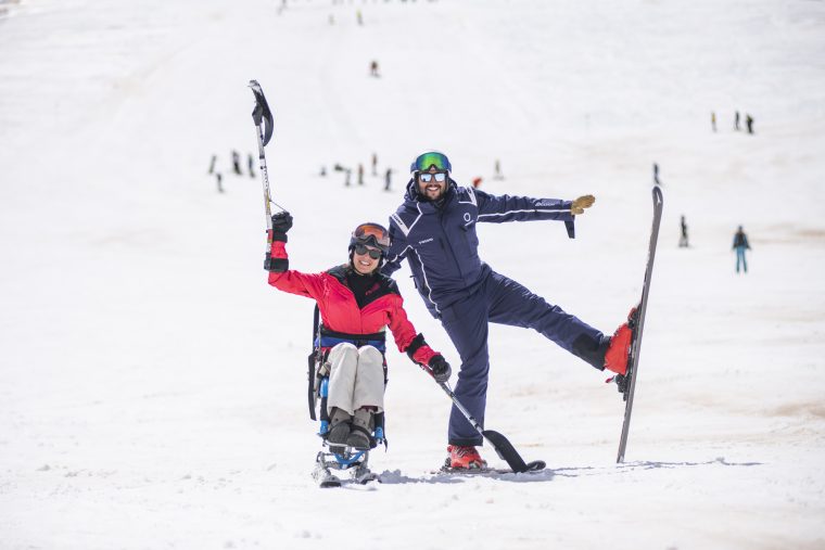 Curso de iniciación esquí adaptado