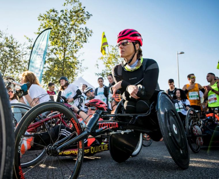 Eva Moral en la 11ª Carrera Popular Madrid También Solidario de la Fundación También